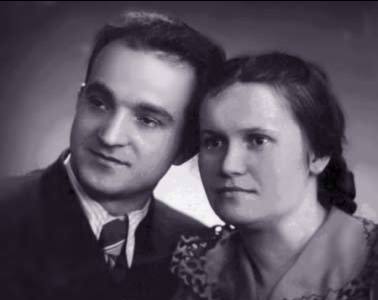 Художник с женой Варварой Ефимовной. 1954